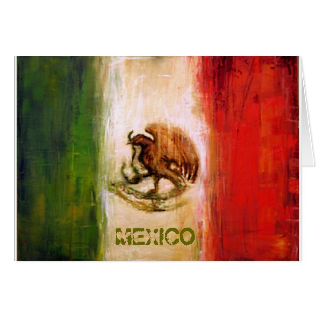 BANDERA MEXICANA - ESTILO DE MÉXICO (Anverso (Horizontal))