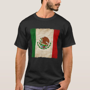 Bandera Mexicana Vintage Orgullo México Camiseta