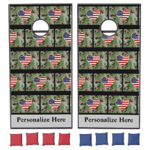 Bandera Militar Patriotas Cornhole Set