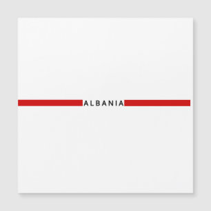 Bandera minimalista albanesa