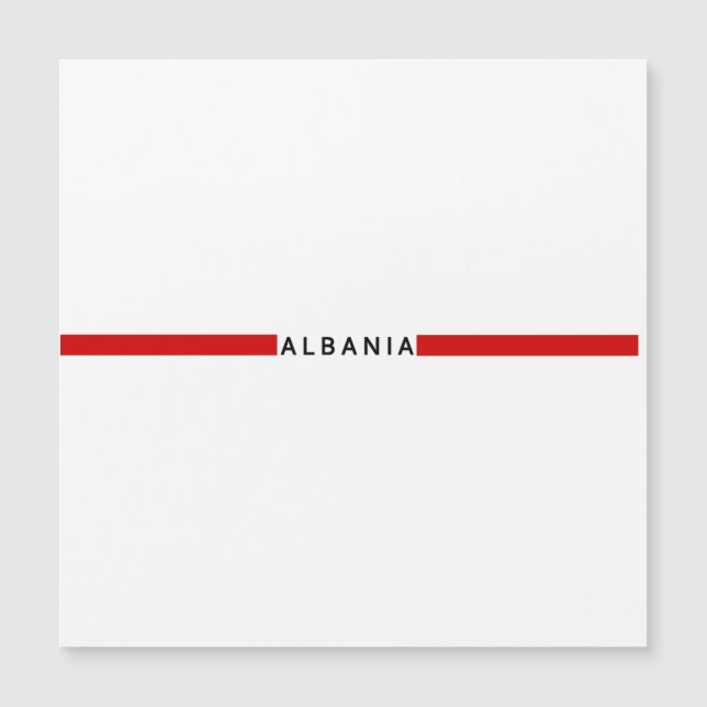 Bandera minimalista albanesa (Anverso)