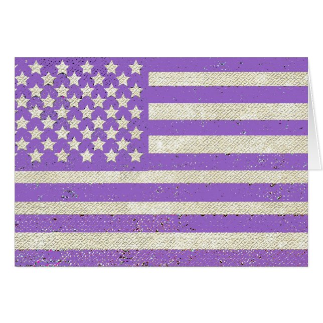 Bandera morada de Estados Unidos (Anverso (Horizontal))