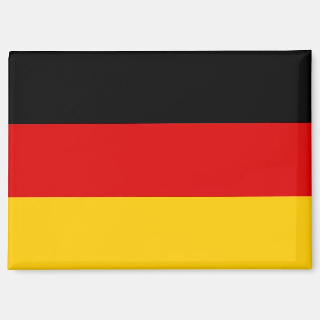 Bandera nacional de Alemania Rectángulo imán (Anverso)