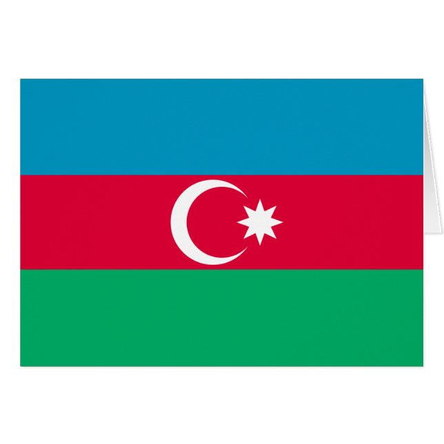 Bandera nacional de Azerbaiyán (Anverso (Horizontal))