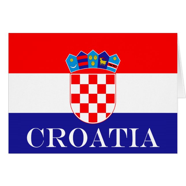 Bandera nacional de Croacia Zastava Hrvatske (Anverso (Horizontal))
