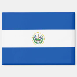 Bandera nacional de El Salvador Rectángulo imán