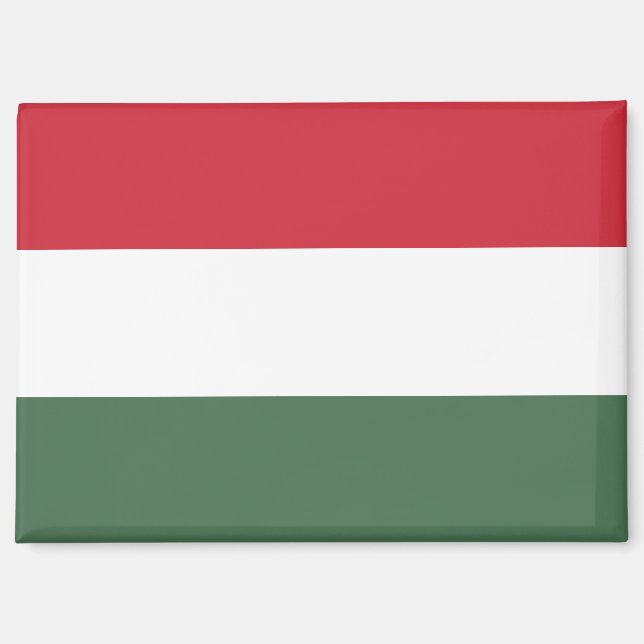 Bandera nacional de Hungría Rectángulo imán (Anverso)