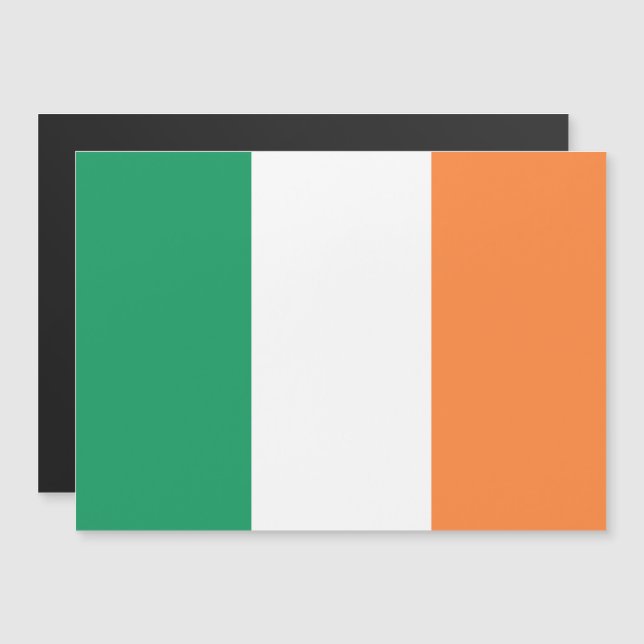 Bandera nacional de Irlanda, norma irlandesa, cart (Anverso/Reverso)