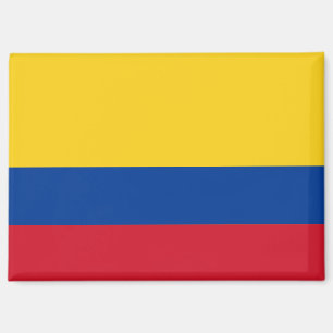 Bandera nacional del imán del Rectángulo colombian
