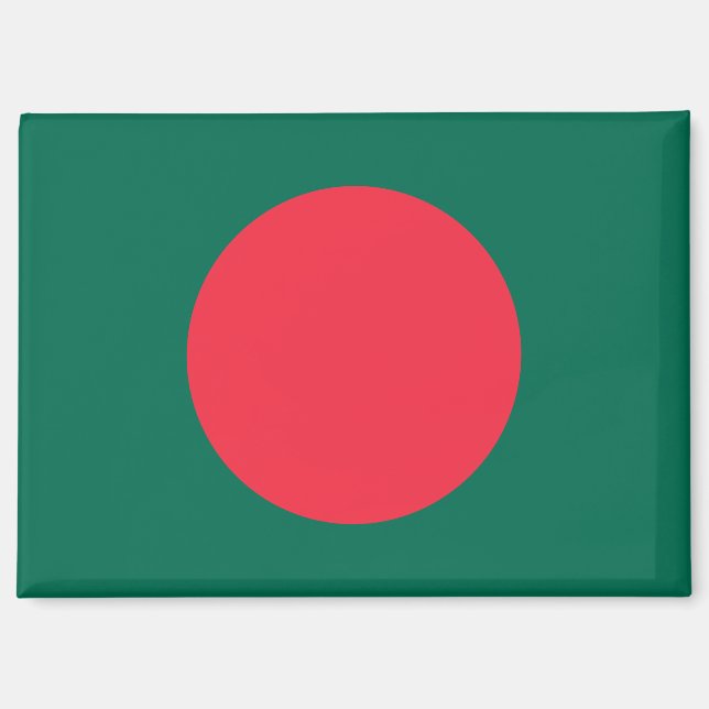 Bandera nacional del imán del Rectángulo de Bangla (Anverso)