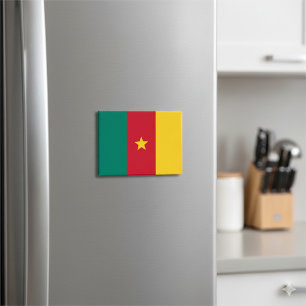 Bandera nacional del imán del Rectángulo de Camerú