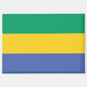 Bandera nacional del imán del Rectángulo de Gabón