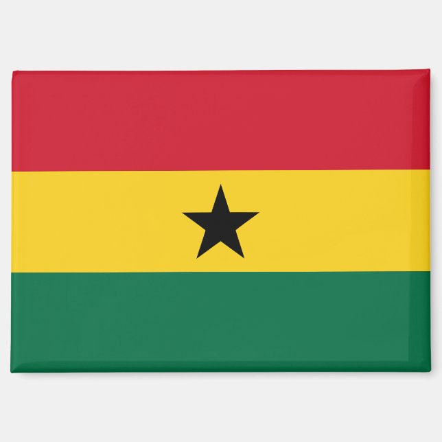 Bandera nacional del imán del Rectángulo de Ghana (Anverso)