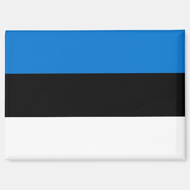 Bandera nacional del imán Rectángulo de Estonia (Anverso)