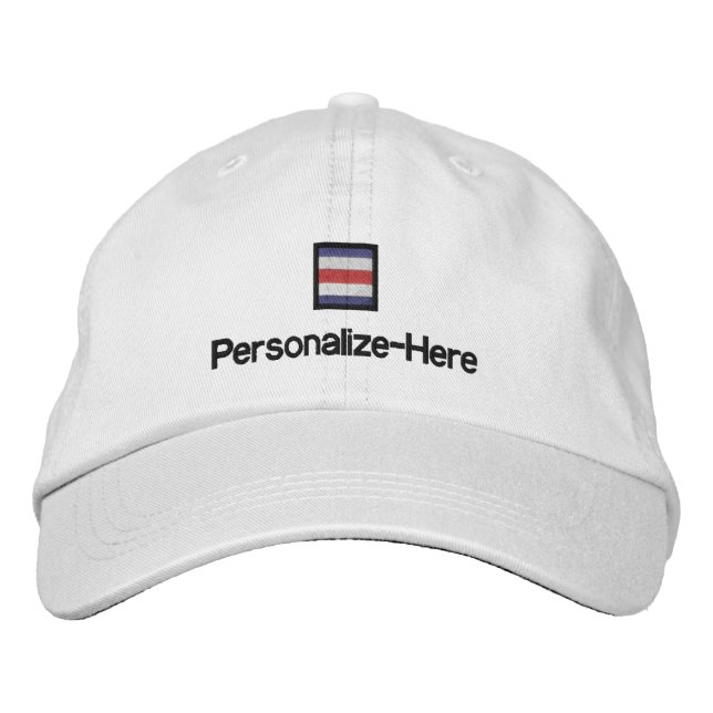 Bandera náutica "C" Gorra del barco personalizado (Anverso)