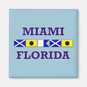 Bandera náutica de Miami - imán