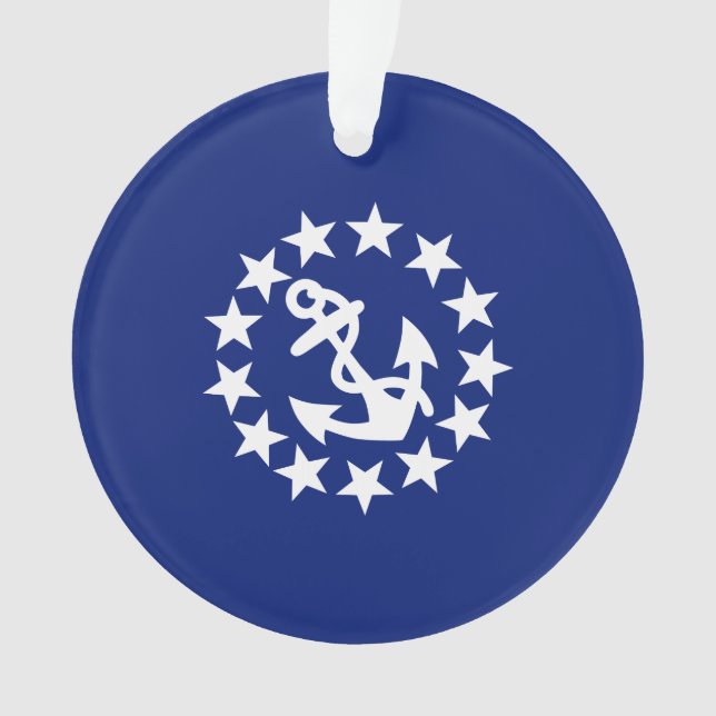 Bandera náutica estadounidense Decoración azul de  (Anverso)