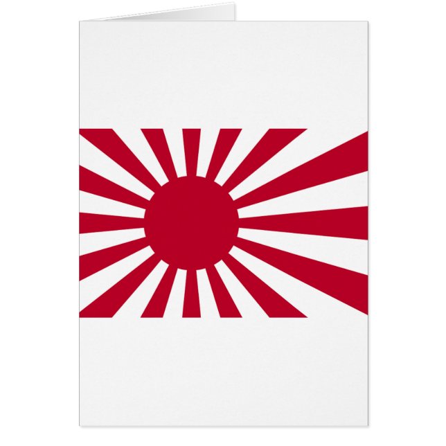 Bandera naval de Japón - bandera japonesa del sol (Frente)