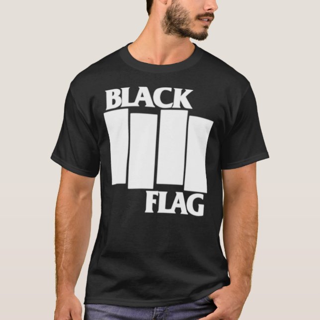 bandera negra camiseta clásica (Anverso)