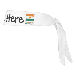Bandera nigeriana de Niger Personalización Negra