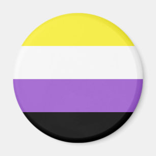 Bandera no binaria imán LGBT