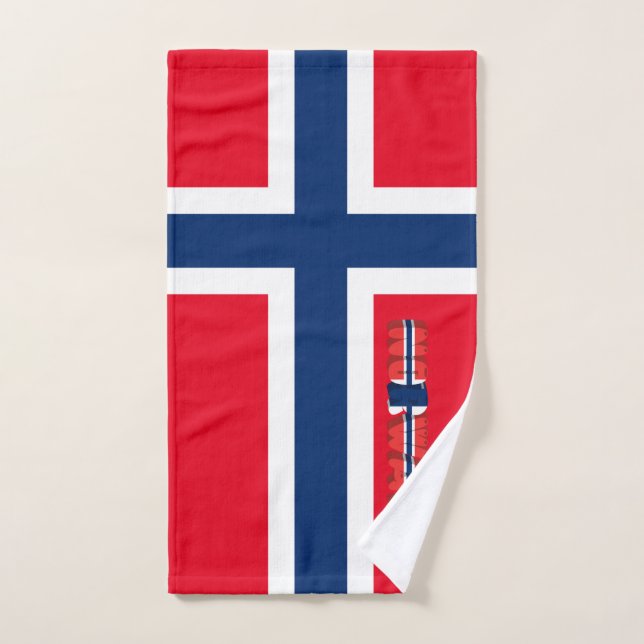 Bandera noruega (Toalla de mano)