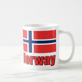 bandera/Noruega blancas de la taza de 11oz