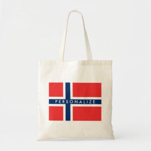 Bandera noruega de la bolsa de asas del