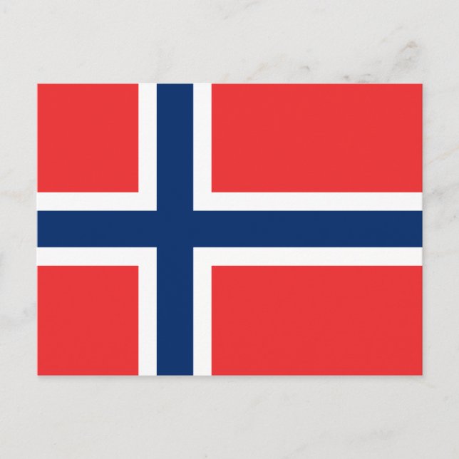 Bandera noruega de postales personalizados de Noru (Anverso)