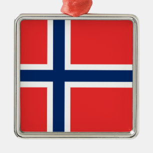 Bandera noruega (Noruega) Ornamento cerámico