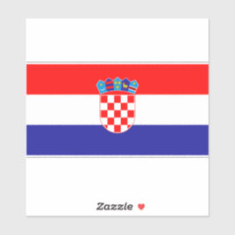 Bandera oficial de Croacia | Pegatina del emblema