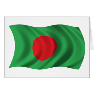 Bandera ondulada de Bangladesh