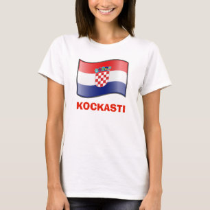 Bandera onduladora de la camiseta de Coratia Kocka