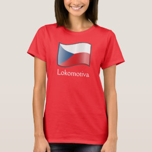 Bandera onduladora de la República Checa Camisa Lo