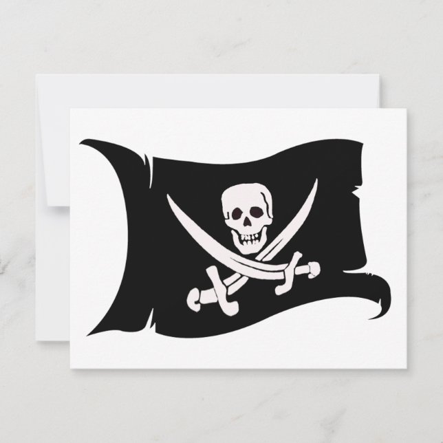 Bandera ondulante #10 Jack Rackham (Anverso)