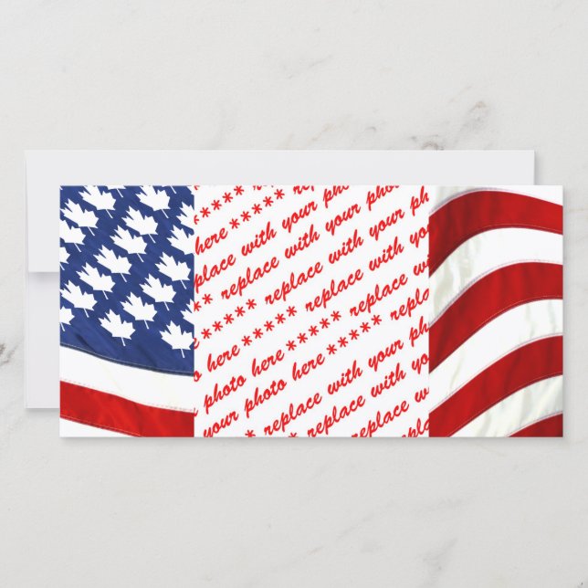 Bandera ondulante canadiense/estadounidense (Anverso)