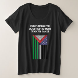 Bandera palestino-estadounidense - Detengan los ge