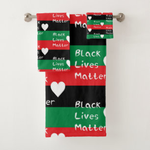 Bandera Panafricana de Black Lives Matter Corazón 