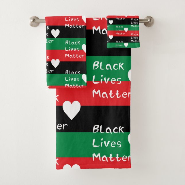 Bandera Panafricana de Black Lives Matter Corazón  (In situ)