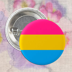 Bandera pansexual y comunidad de orgullo / botón d