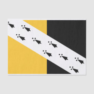 Bandera papel seda del condado de Norfolk,