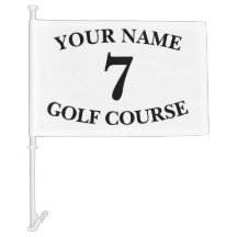 Bandera de coche temática de golf personalizada