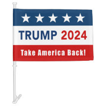Bandera del coche de Donald Trump