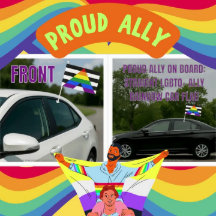 Orgulloso aliado a bordo: Lluvia arcoiris de lucha