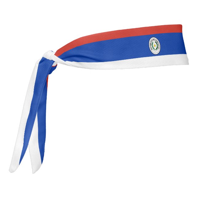 Bandera paraguaya elegante patriótica (Girar 270)