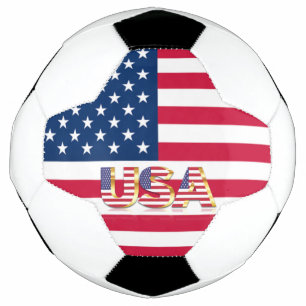 Bandera Patriótica Americana Balón de fútbol Estad