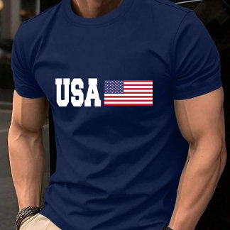 Bandera Patriótica Americana Camiseta Estadouniden