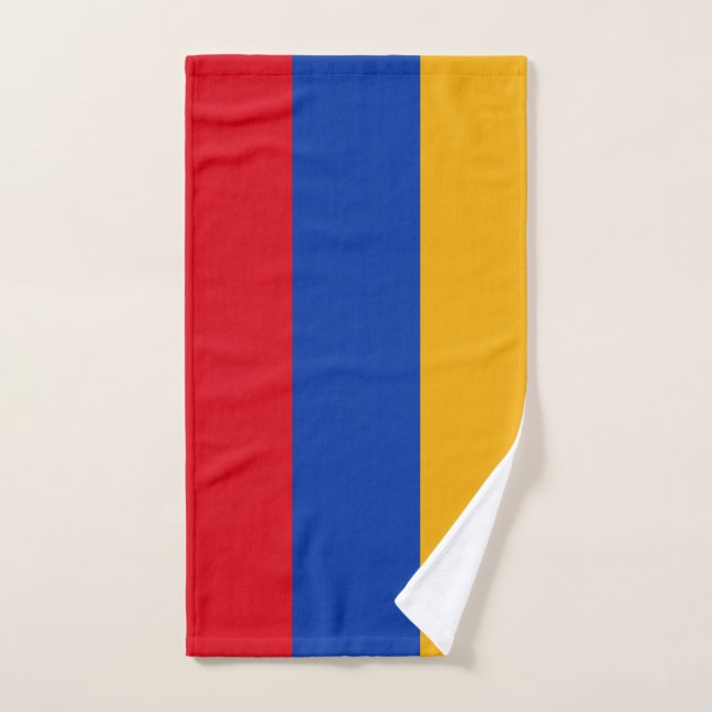 Bandera patriótica armenia (Toalla de mano)