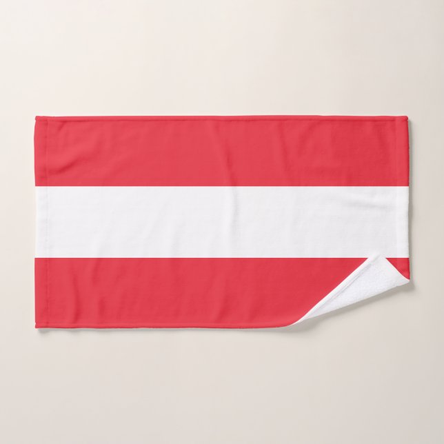 Bandera patriótica austriaca (Toalla de mano)