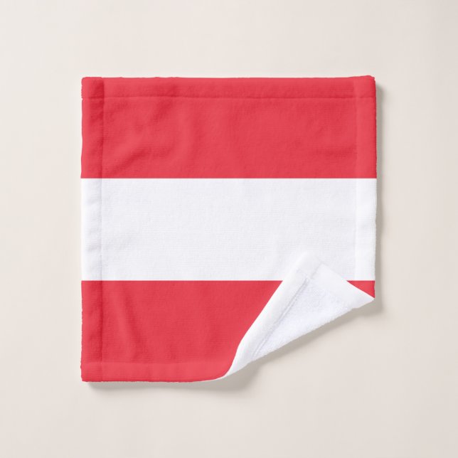 Bandera patriótica austríaca (Toallita)